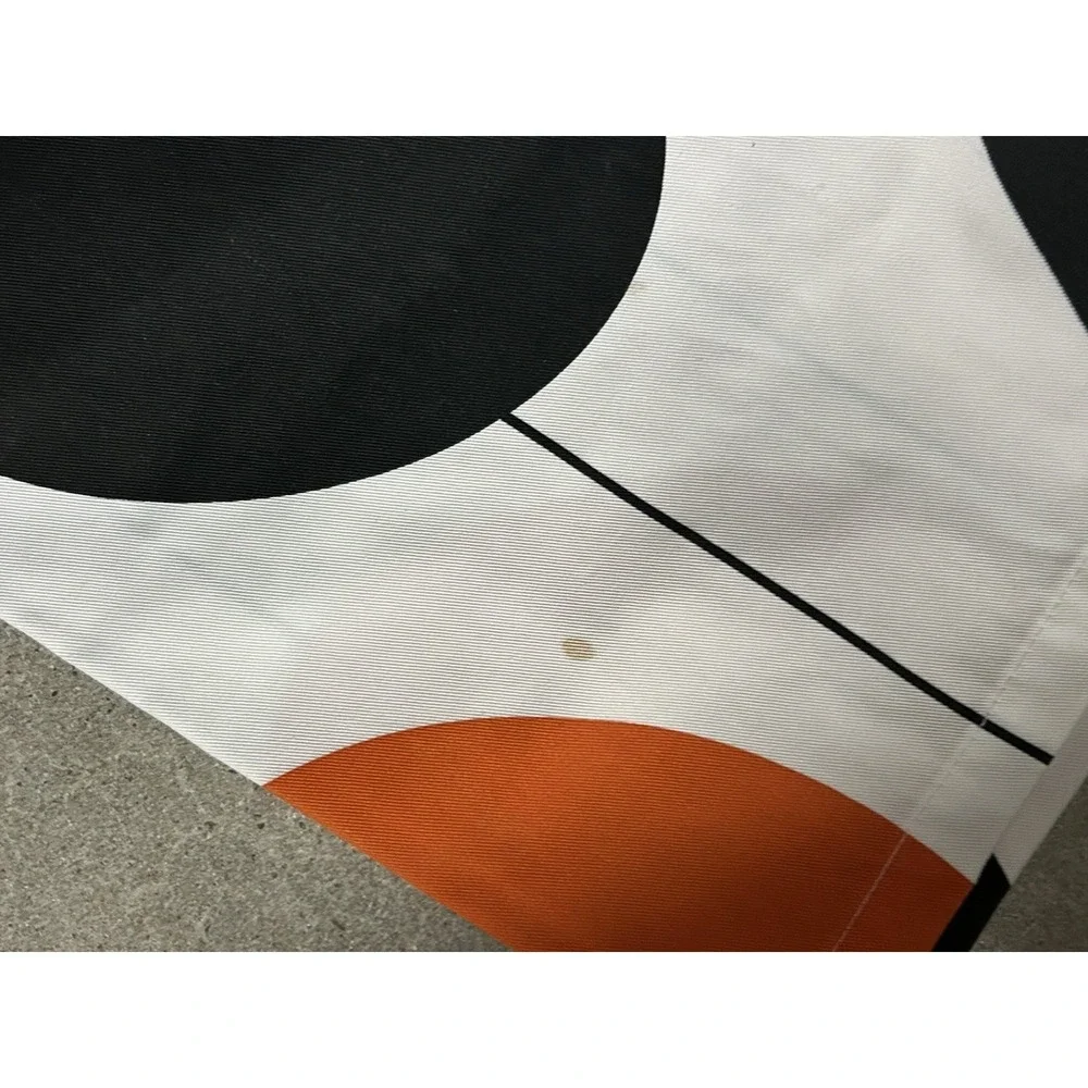 Set of 4 Ikea BOLLKAKTUS Curtain Panels Black Orange Pink Balloons 57x98
